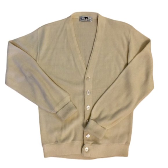 Pebble Beach California Sweater Cardigan V Neck Grandpa Golf Unisex 1980s - Picture 3 of 8